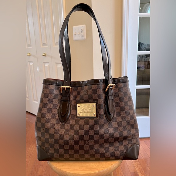 Louis Vuitton Handbags - 🔥🔥AUTHENTIC 🔥🔥 LOUIS VUITTON HAMPSTEAD DAMIER PM BROWN CANVAS TOTE BAG